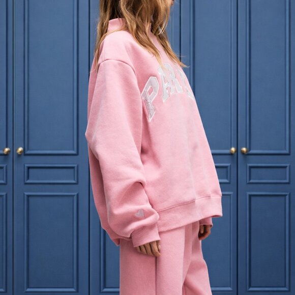 PARKE Valentine's Varsity Mockneck (Blush + Lavender)👕🤍 - Picture 7 of 8